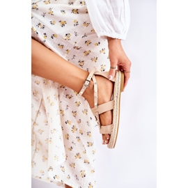 S.Barski Sandalias Ante Tachuelas Beige Marey 3