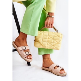 Pantuflas Clásicas Mujer Ante Beige Casilda 4