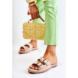 Pantuflas Clásicas Mujer Ante Beige Casilda 5