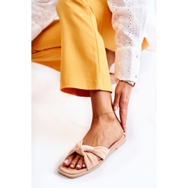 PG1 Pantuflas Lorrie de ante nude a la moda para mujer beige rosado 4