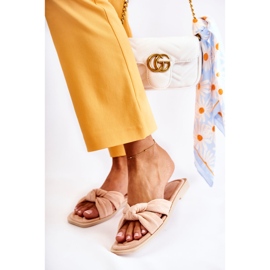PG1 Pantuflas Lorrie de ante nude a la moda para mujer beige rosado 7