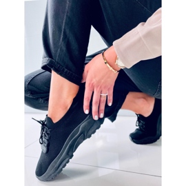 Zapatillas estilo calcetín negro Wendy 3