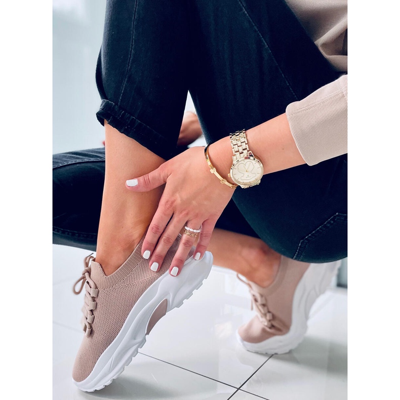 Zapatillas calcetín Wendy Khaki beige 2 Zapatillas calcetín Wendy Khaki beige 2