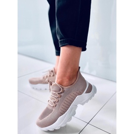 Zapatillas estilo calcetín Thorne Khaki beige 3