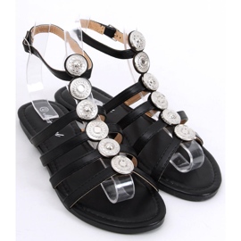 Sandalias gladiadoras de mujer Logan Black negro 1