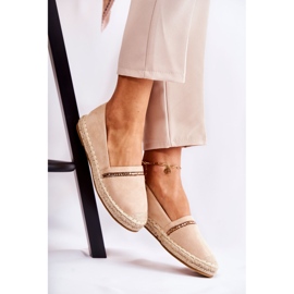 S.Barski Alpargatas clásicas de mujer sin cordones Cersei en beige 4