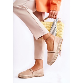 S.Barski Alpargatas clásicas de mujer sin cordones Cersei en beige 5