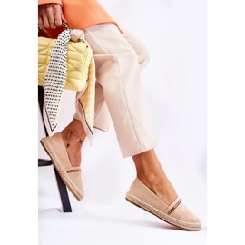 S.Barski Alpargatas clásicas de mujer sin cordones Cersei en beige 8