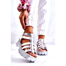 PS1 Sandalias Piel Tiras Minorita Plata 1