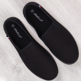 Atletico Zapatillas slip-on de hombre Atlético negras negro 1