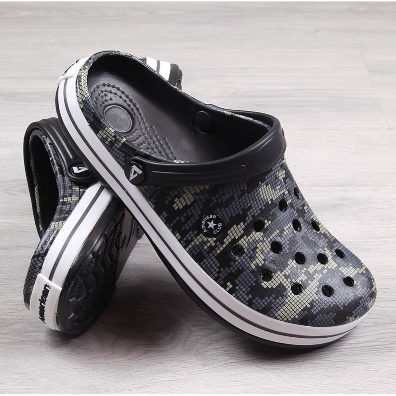 American Club black black camo zapatillas hombre negro 1