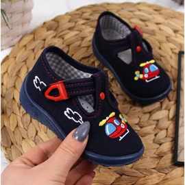 Zapatillas de estar por casa de niño para guardería azul marino Nazo 1