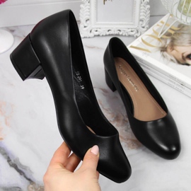 Negro Sergio Leone zapatos de salón negros 1