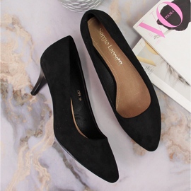 Zapatos de tacón en ante negro de Sergio Leone 3