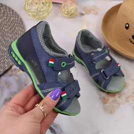 Sandalias niño con velcro azul marino Kornecki 6313 5