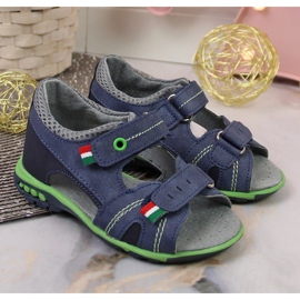 Sandalias niño con velcro azul marino Kornecki 6313 3