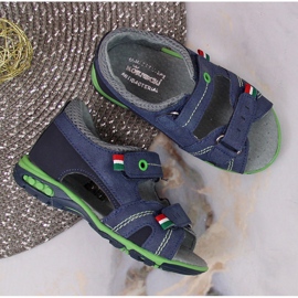 Sandalias niño con velcro azul marino Kornecki 6313 4