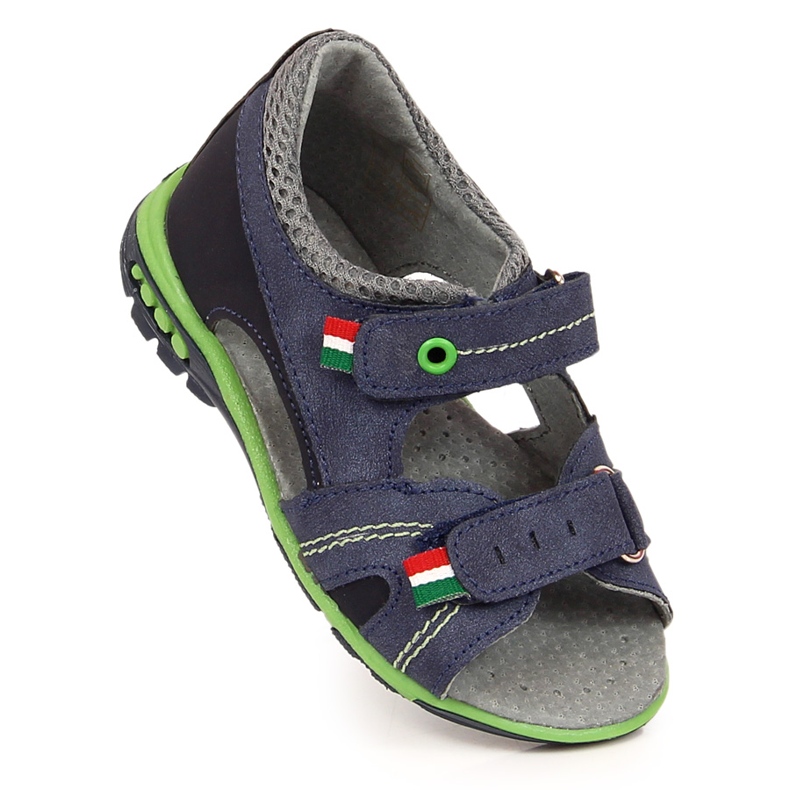 Sandalias niño con velcro azul marino Kornecki 6313 1