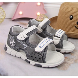 News Sandalias niño con velcro gris NOVEDADES 2