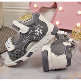 News Sandalias niño con velcro gris NOVEDADES 3