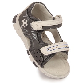News Sandalias niño con velcro gris NOVEDADES 1