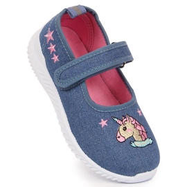 Bailarinas de niña Unicornio Atletico azul 1