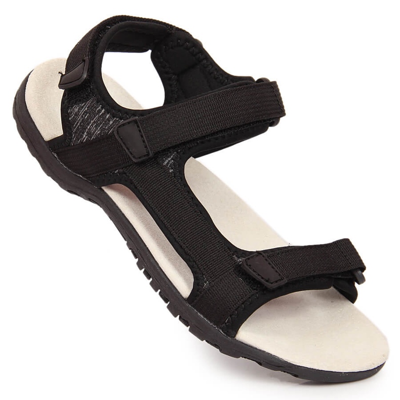 Sandalias deportivas American Club negras con velcros negro 1
