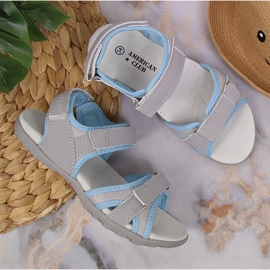 Sandalia sport niña American Club gris 3