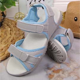Sandalia sport niña American Club gris 4