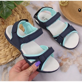 Sandalias niña sport azul marino American Club 2