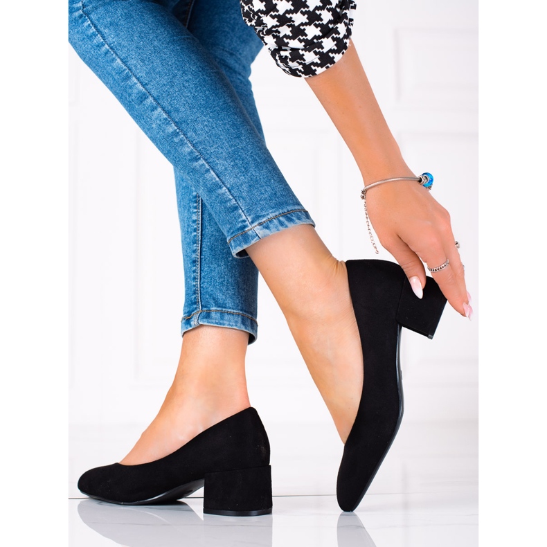 SHELOVET Bombas clásicas negro 1