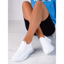 SHELOVET Calzado deportivo sin cordones blanco 3