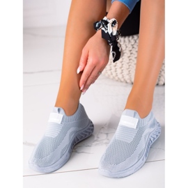 SHELOVET Calzado deportivo sin cordones gris 3