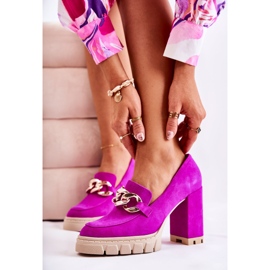Lewski Shoes Bombas De Moda En La Plataforma Y Un Bar Lewski Zapatos 3197 Fucsia rosado 4