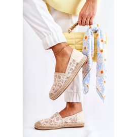 S.Barski Alpargatas Clásicas Mujer Caladas Catris Beige 2