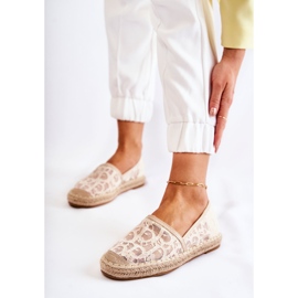 S.Barski Alpargatas Clásicas Mujer Caladas Catris Beige 1