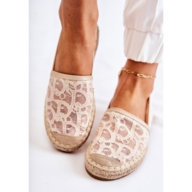 S.Barski Alpargatas Clásicas Mujer Caladas Catris Beige 3
