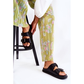 PJ1 Pantuflas Clásicas de Mujer Negras Weston negro 2