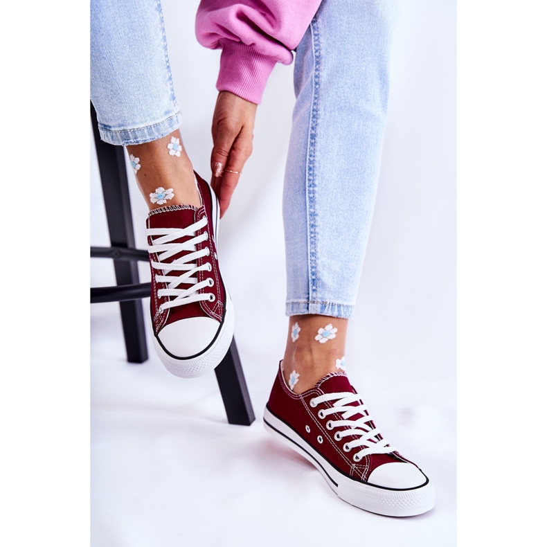 Zapatillas Clásicas Mujer Atadas Burdeos Be Mine rojo 2 Zapatillas Clásicas Mujer Atadas Burdeos Be Mine rojo 2