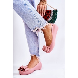 PH1 Bailarinas Mujer De Goma Con Lazo Florete Rosa rosado 4