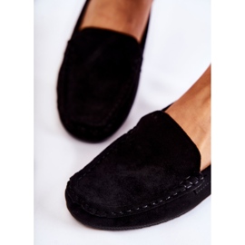 PH1 Mocasines Mujer Ante Cuña Negro La Cava 4