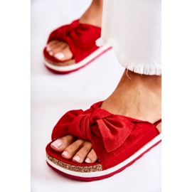 PG1 Chanclas en la plataforma roja tan cómoda rojo 8