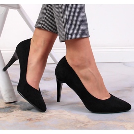Salón stiletto ante negro Sergio Leone 4
