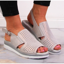 Cómodas sandalias de piel con elástico T.Sokolski beige 7