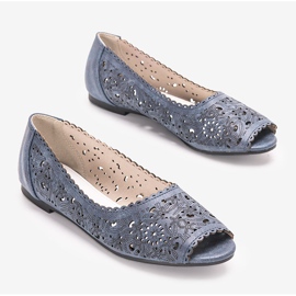 Mocasín calado azul marino Aiello 2