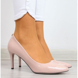 Zapatos de salón con tacón de aguja rosa polvo W Juma rosado 10
