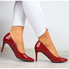Zapatos de tacón en un stiletto lacado rojo W Juma 2