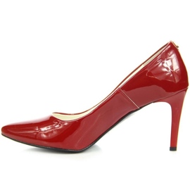 Zapatos de tacón en un stiletto lacado rojo W Juma 3