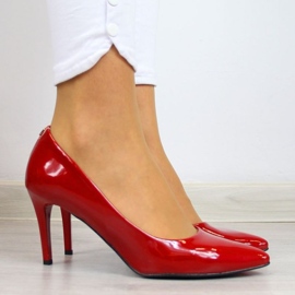 Zapatos de tacón en un stiletto lacado rojo W Juma 8