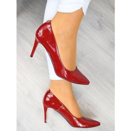 Zapatos de tacón en un stiletto lacado rojo W Juma 9